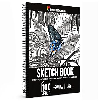 Amazon.com: ZENACOLOR - Professional 100 Sheets Sketch Book